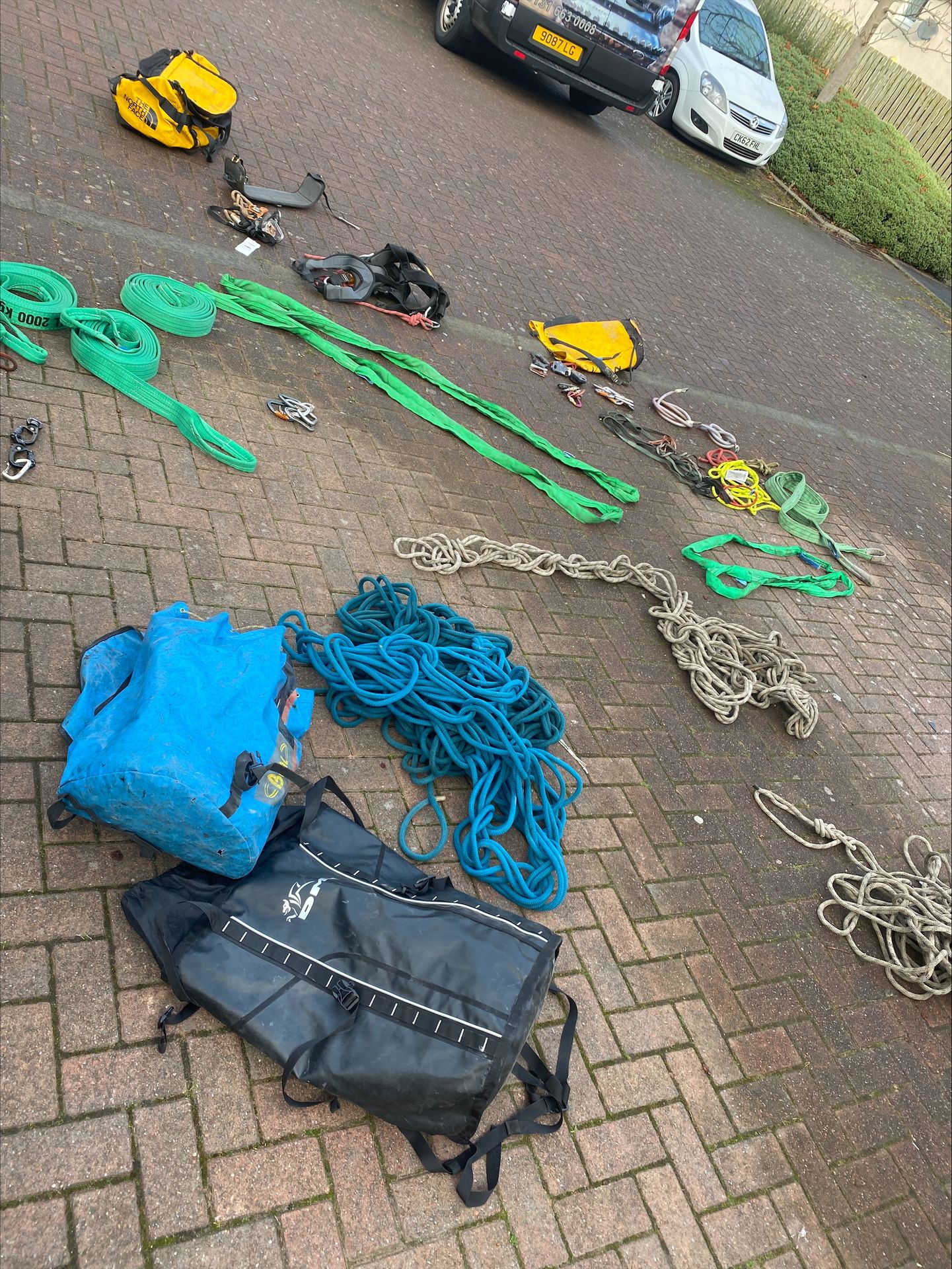 A picture of rope access equipment loler working at height inspection